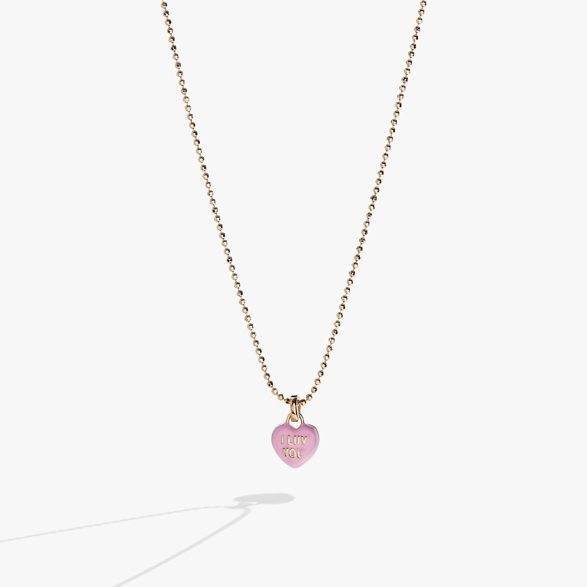 Sweethearts® 'I Luv You' Charm Necklace, Necklaces, $ 48.00, A Moment Of Now™