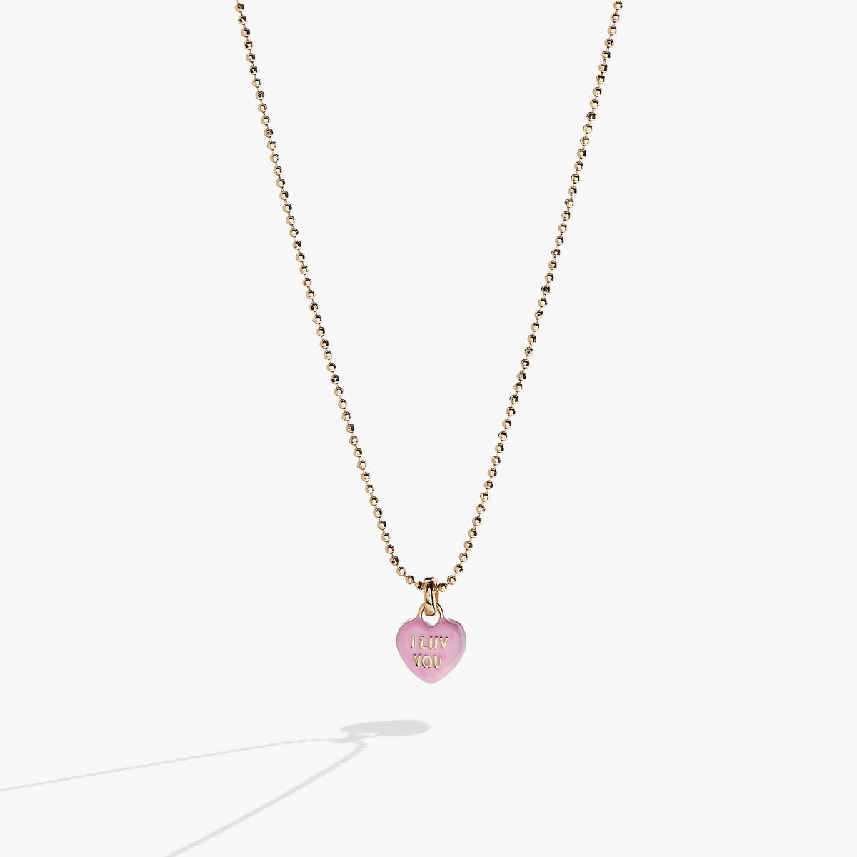 Sweethearts® 'I Luv You' Charm Necklace, Necklaces, $ 48.00, A Moment Of Now™