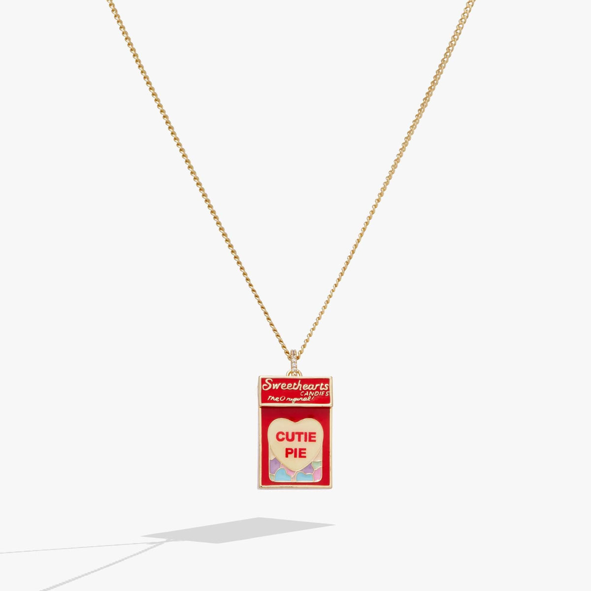 Sweethearts® Box Locket And Heart Charm Necklace