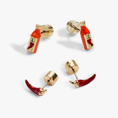 Taco Hot Sauce & Pepper Stud Set