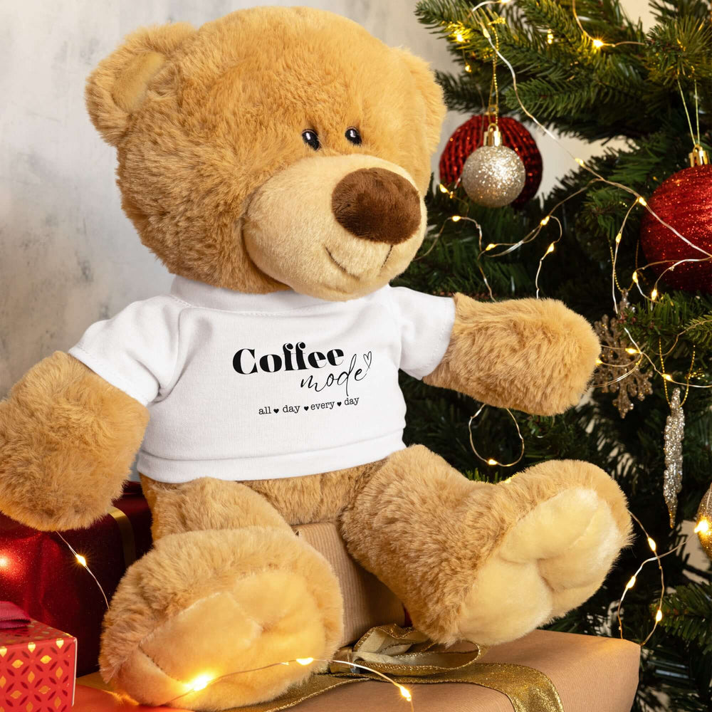 Everyday Coffee Mode Teddy Bear - Perfect Gift for Coffee Lovers, Plush Toy, $ 49.00, A Moment Of Now™