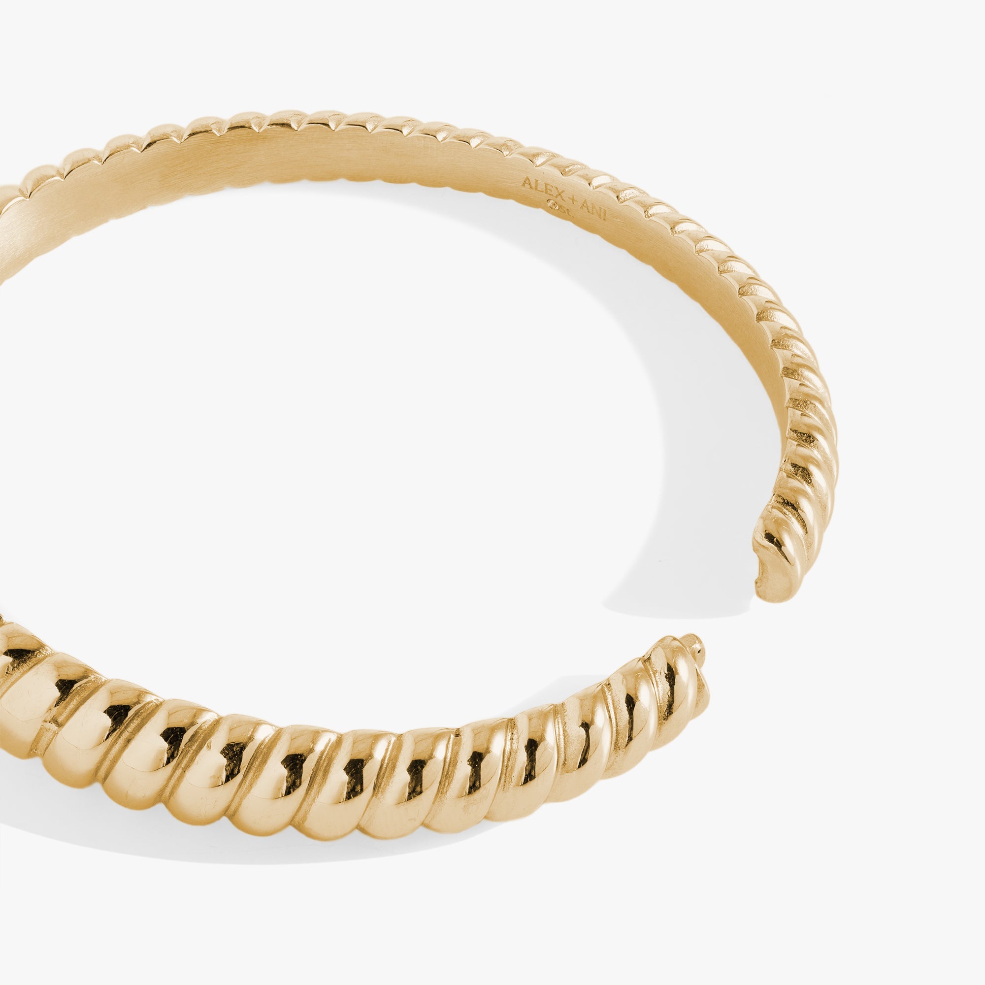 Stainless Steel Rope Textured Bangle, Bracelets, $ 21.90, A Moment Of Now™