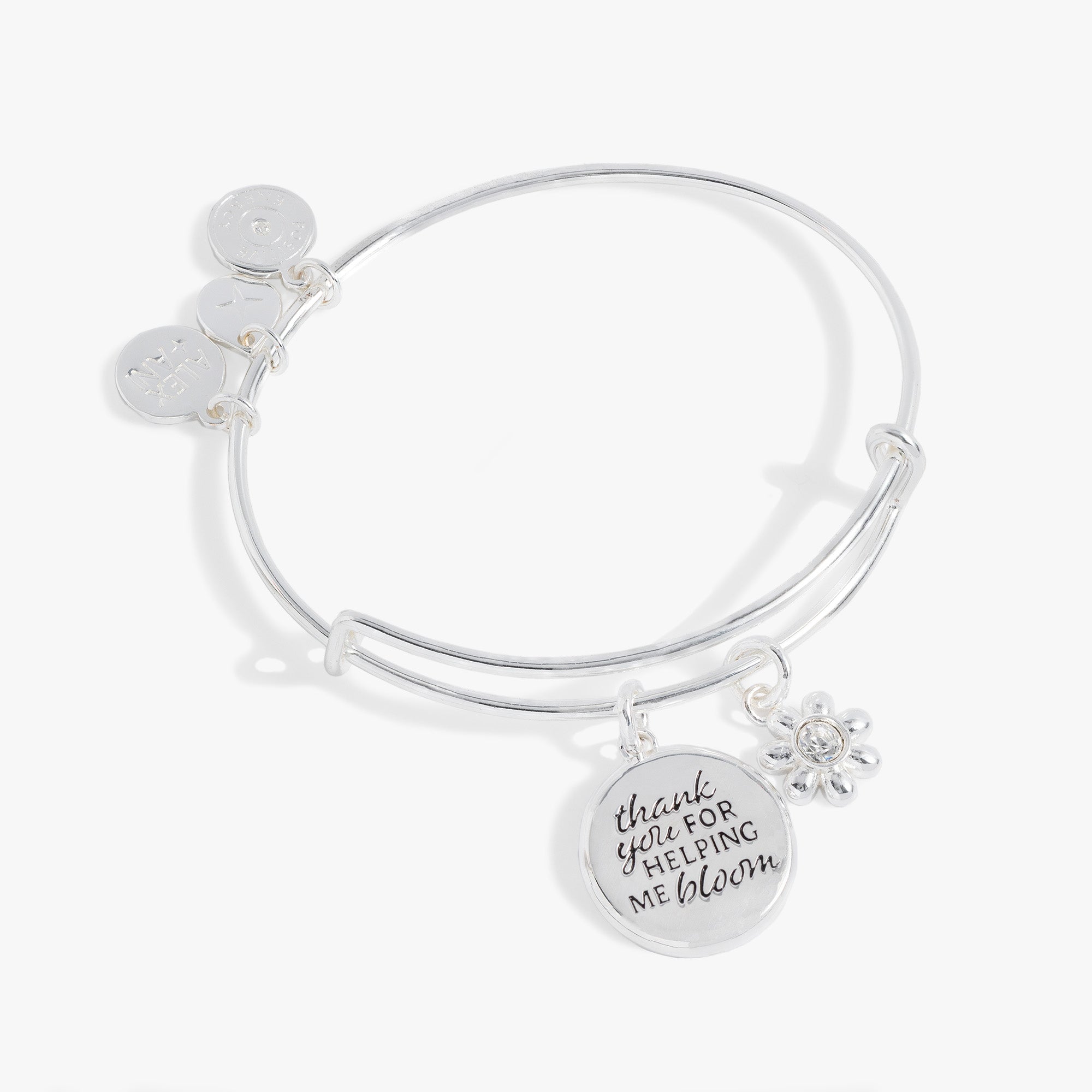 Thank You For Helping Me Bloom' Charm Bangle, Bracelets, $ 28.00, A Moment Of Now™