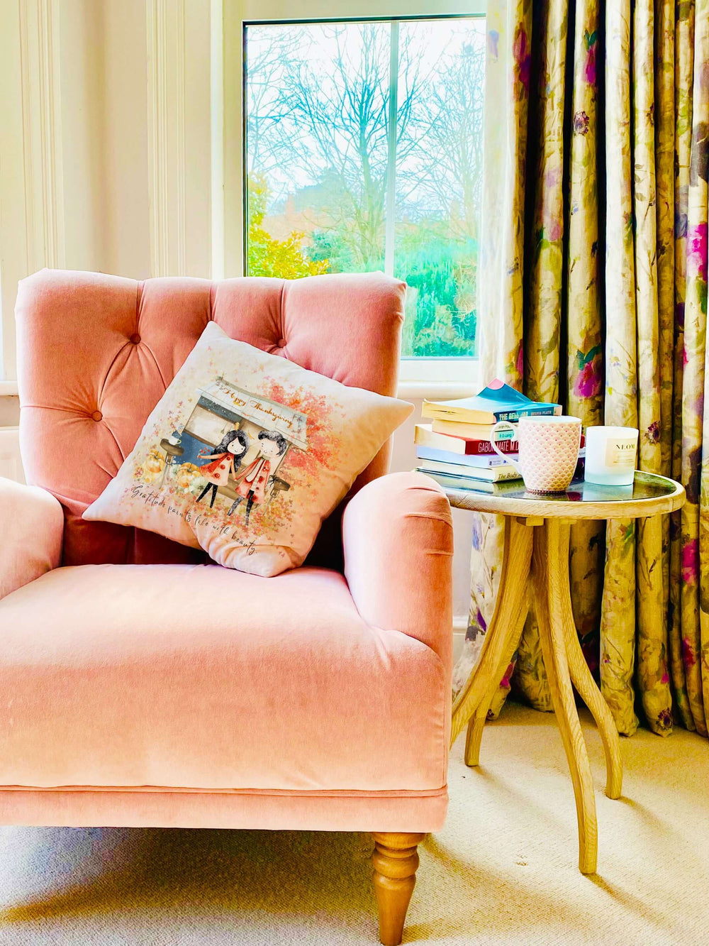 Happy Thanksgiving Gratitude Pillow | Autumn Decor, Throw Pillows, $ 45.00, A Moment Of Now™