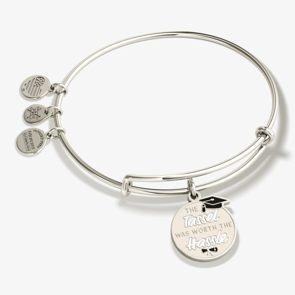 'The Tassel was Worth the Hassle' Graduation Charm Bangle, Bracelets, $ 28.00, A Moment Of Now™