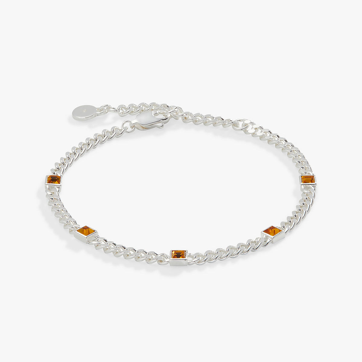 November Birthstone Topaz Curb Chain Bracelet, Bracelets, $ 28.00, A Moment Of Now™