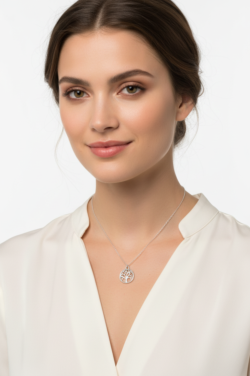 Silver Tree of Life Family Pendant Necklace , Necklaces, $ 14.99, A Moment Of Now™