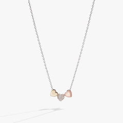 Crystal Heart Slider Necklace, Necklaces, $ 48.00, A Moment Of Now™
