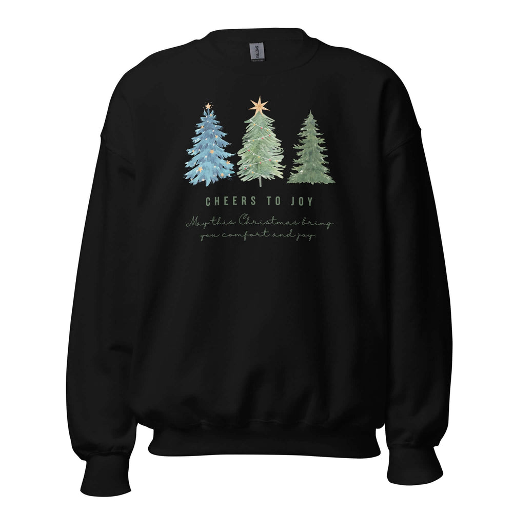 Cheers To Joy Christmas Holiday Greeting Unisex Sweatshirt, Sweatshirts, $ 37.00, A Moment Of Now™