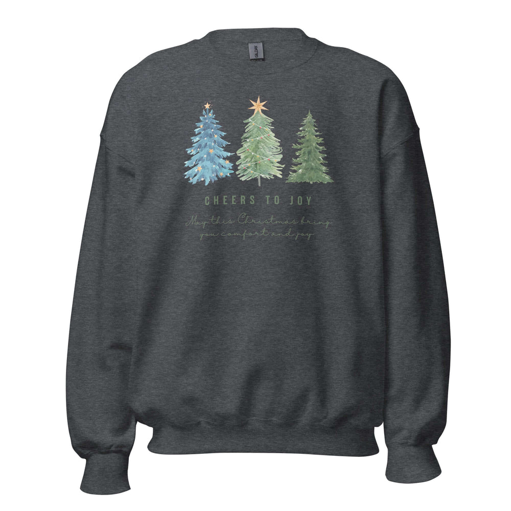 Cheers To Joy Christmas Holiday Greeting Unisex Sweatshirt, Sweatshirts, $ 37.00, A Moment Of Now™