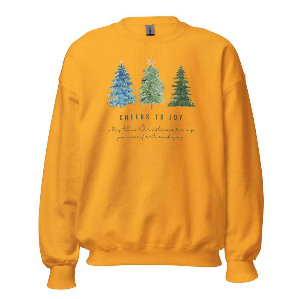 Cheers To Joy Christmas Holiday Greeting Unisex Sweatshirt, Sweatshirts, $ 37.00, A Moment Of Now™