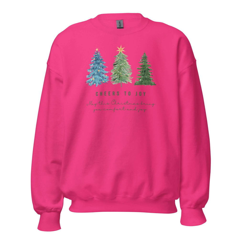 Cheers To Joy Christmas Holiday Greeting Unisex Sweatshirt, Sweatshirts, $ 37.00, A Moment Of Now™