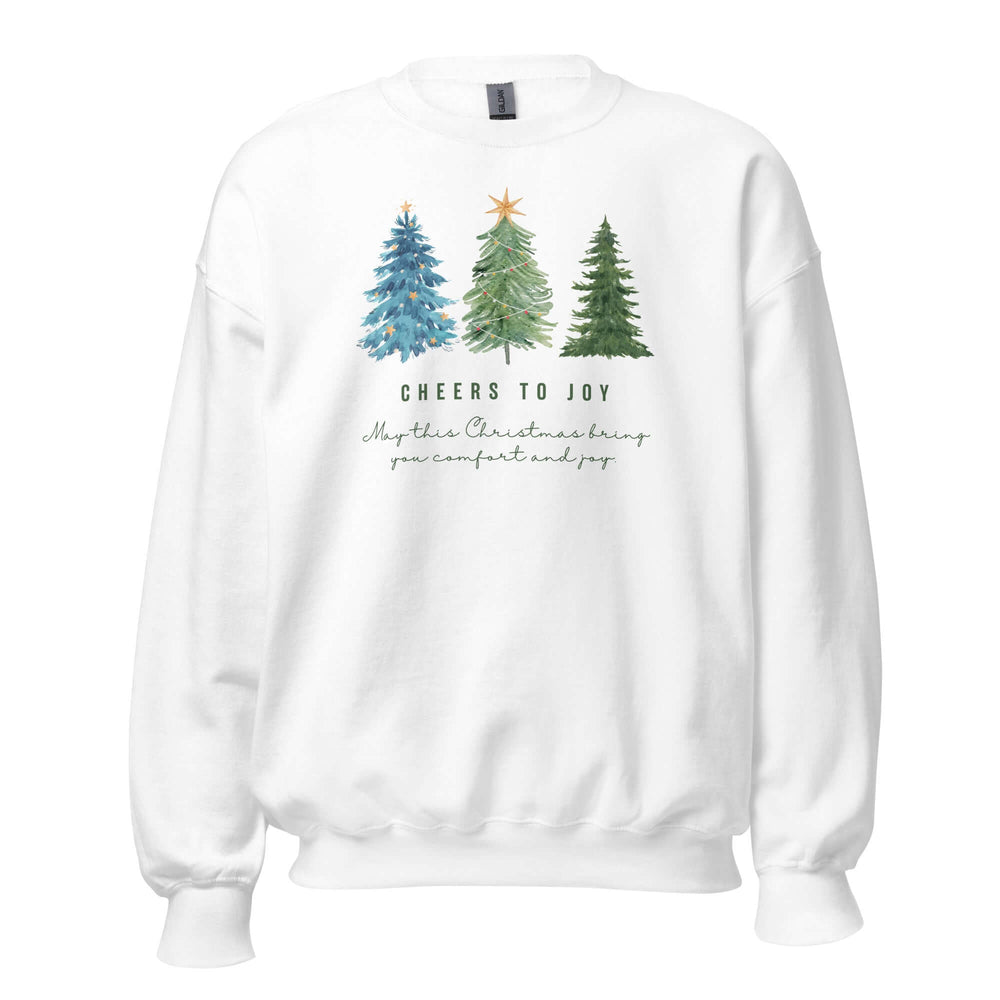 Cheers To Joy Christmas Holiday Greeting Unisex Sweatshirt, Sweatshirts, $ 37.00, A Moment Of Now™