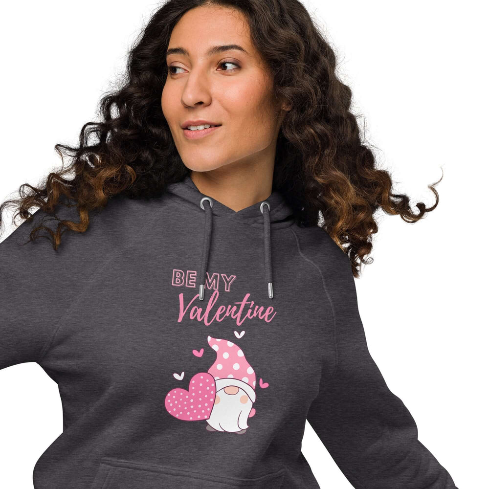 Pink Be My Valentine Gnome Hoodie | Eco-Friendly Comfort, Hoodies, $ 60.50, A Moment Of Now™
