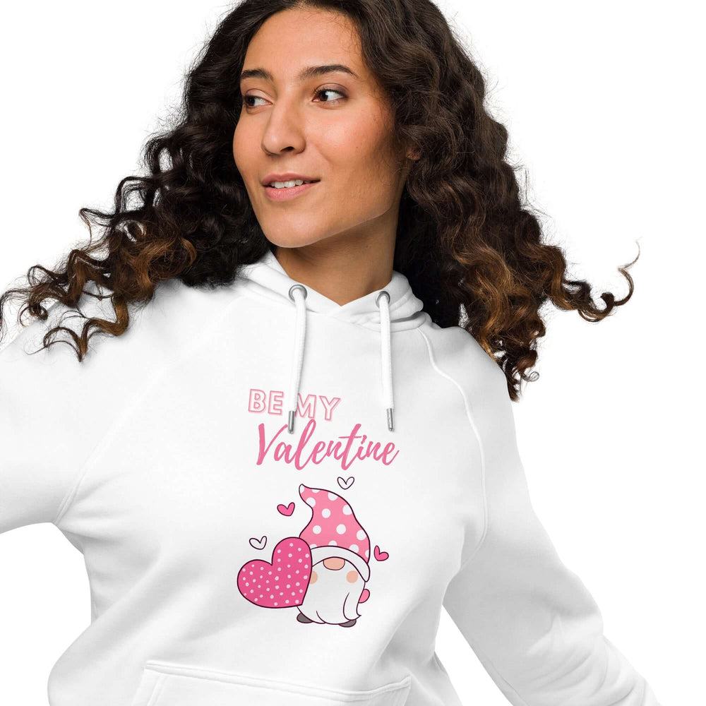 Pink Be My Valentine Gnome Hoodie | Eco-Friendly Comfort, Hoodies, $ 60.50, A Moment Of Now™