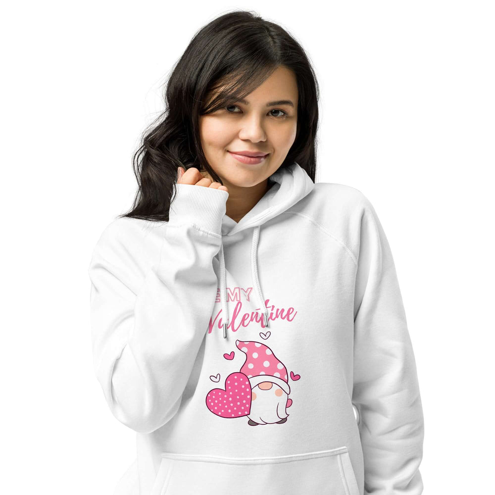 Pink Be My Valentine Gnome Hoodie | Eco-Friendly Comfort, Hoodies, $ 60.50, A Moment Of Now™