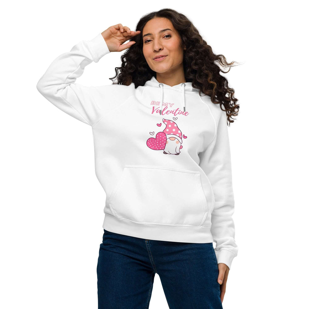 Pink Be My Valentine Gnome Hoodie | Eco-Friendly Comfort, Hoodies, $ 60.50, A Moment Of Now™