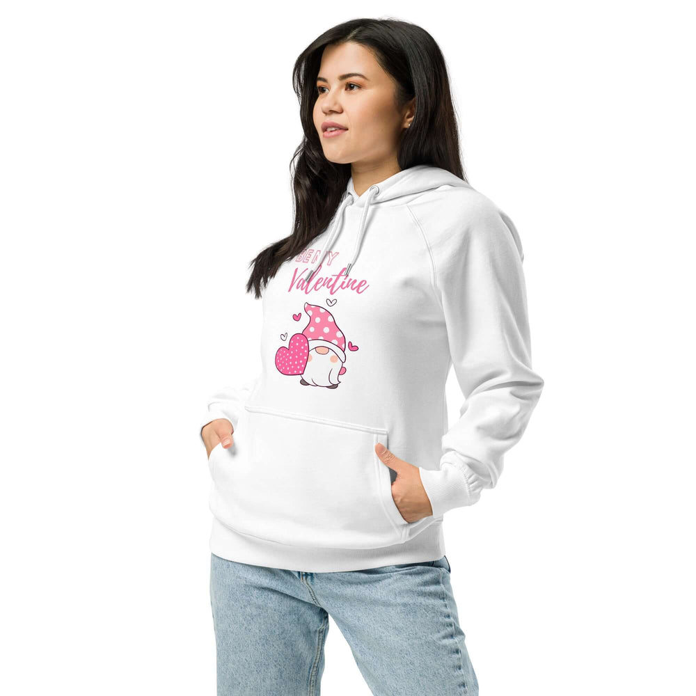 Pink Be My Valentine Gnome Hoodie | Eco-Friendly Comfort, Hoodies, $ 60.50, A Moment Of Now™