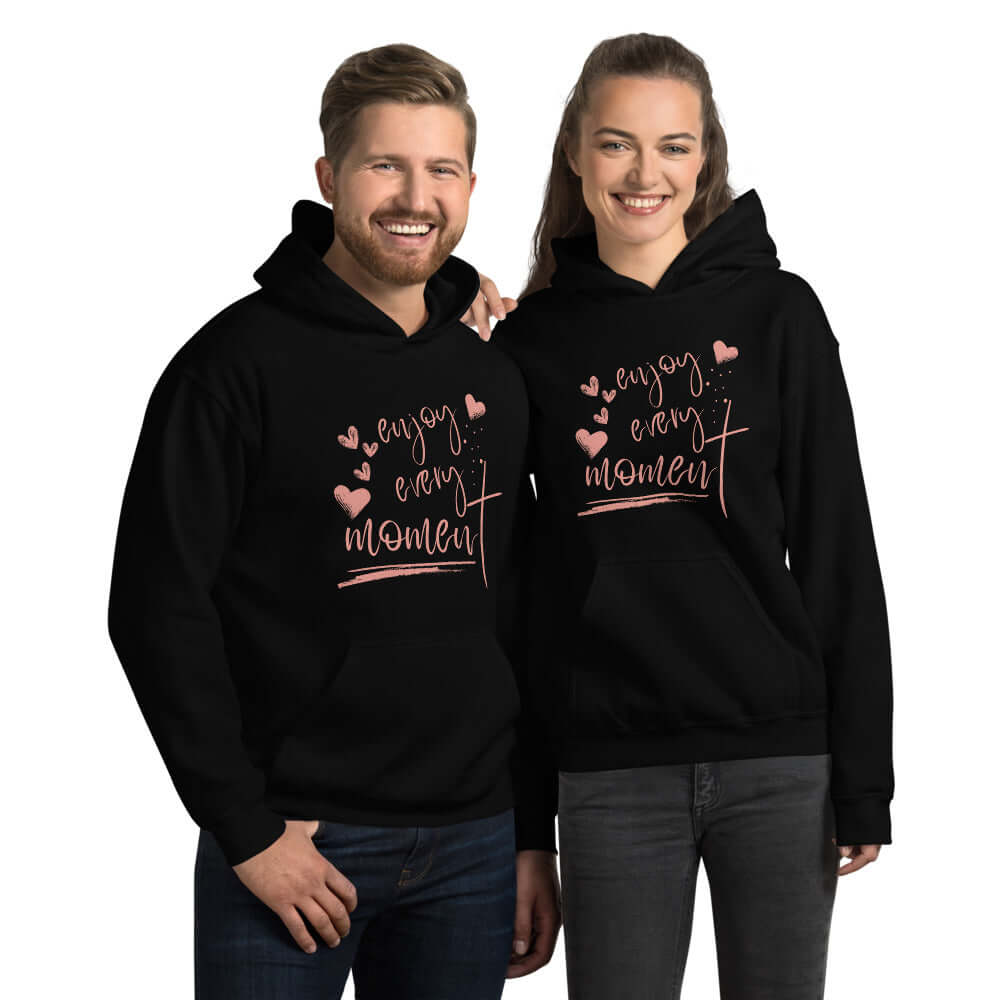 Enjoy Every Moment Inspirational Quote Hoodie, Hoodies, $ 48.00, A Moment Of Now™