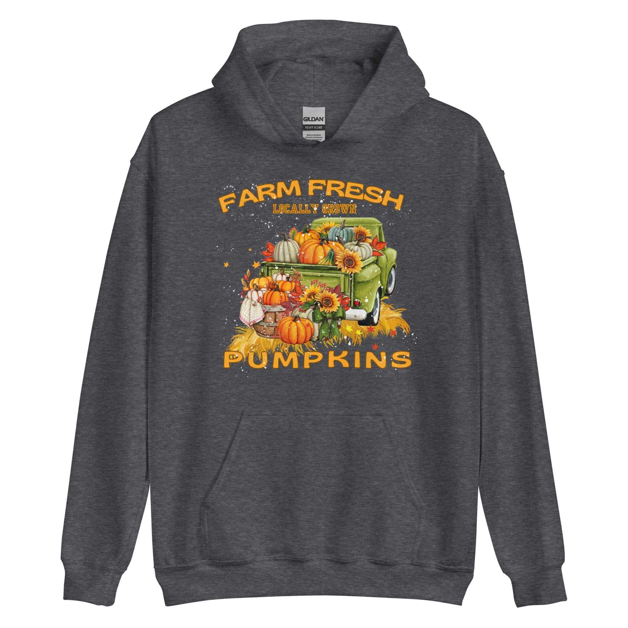 Locally Grown Pumpkins Farm Fresh Farmhouse Style Unisex Hoodie