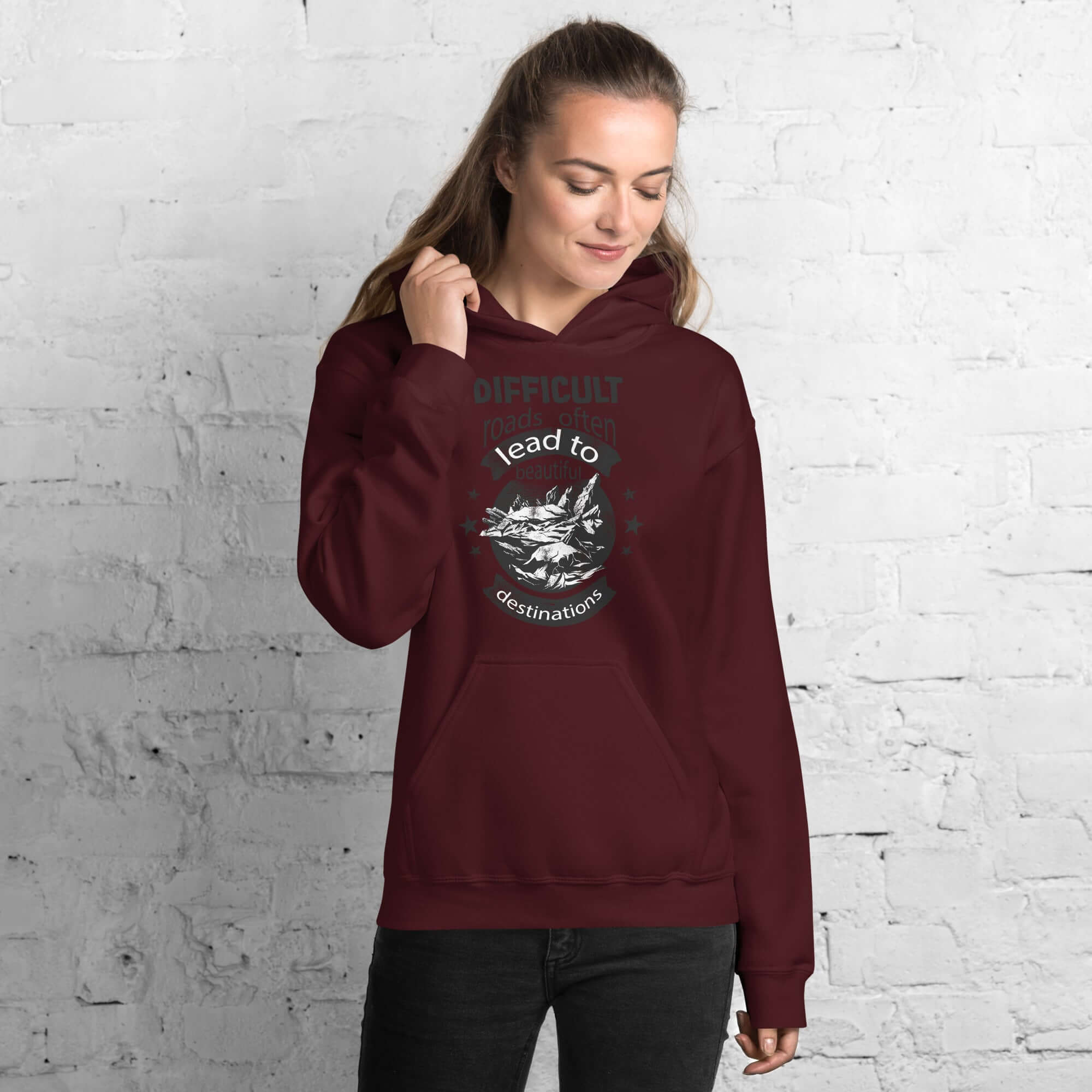 Beautiful Destinations Inspiration Unisex Graphic Hoodie, A Moment Of Now, A Moment Of Now