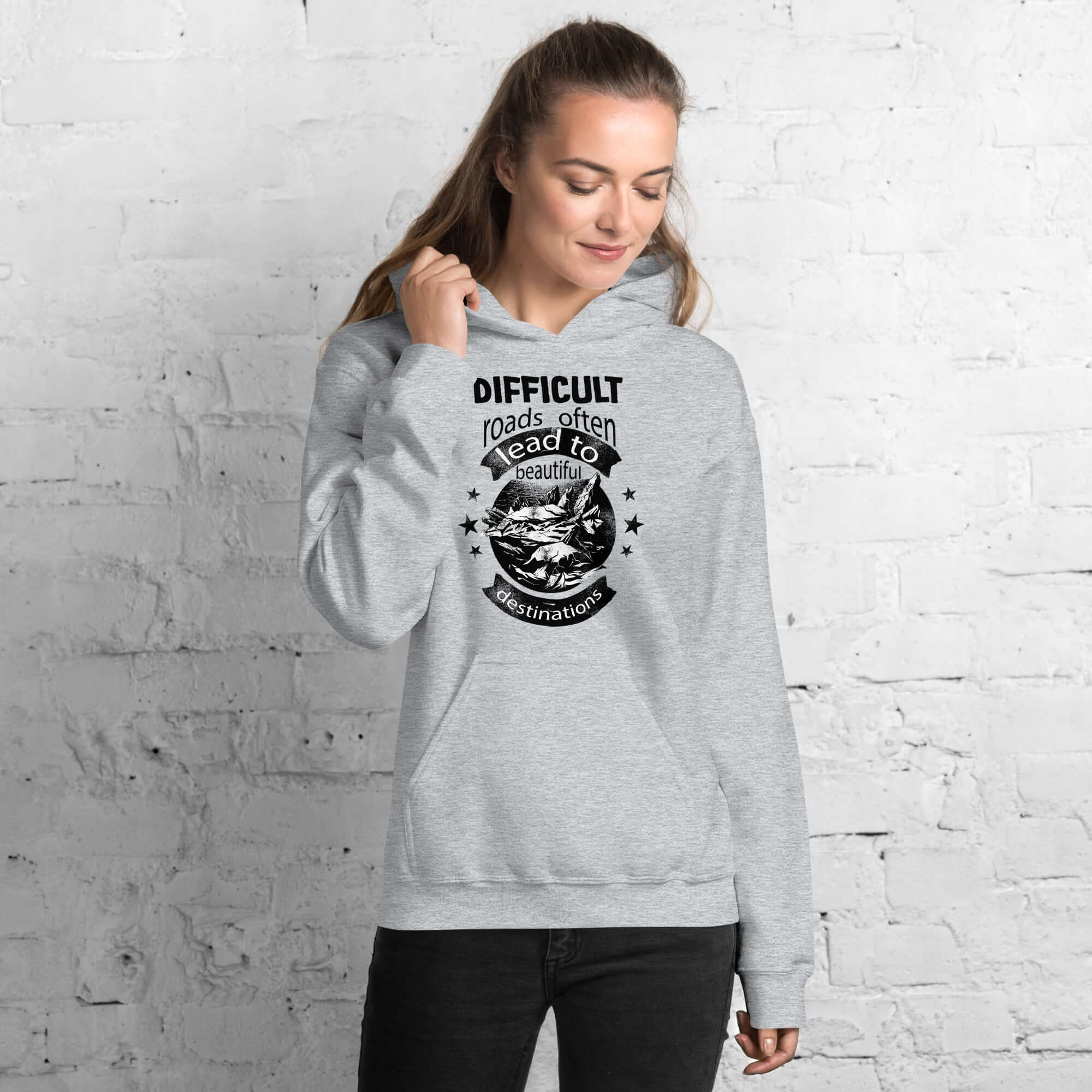 Beautiful Destinations Inspiration Unisex Graphic Hoodie, A Moment Of Now, A Moment Of Now