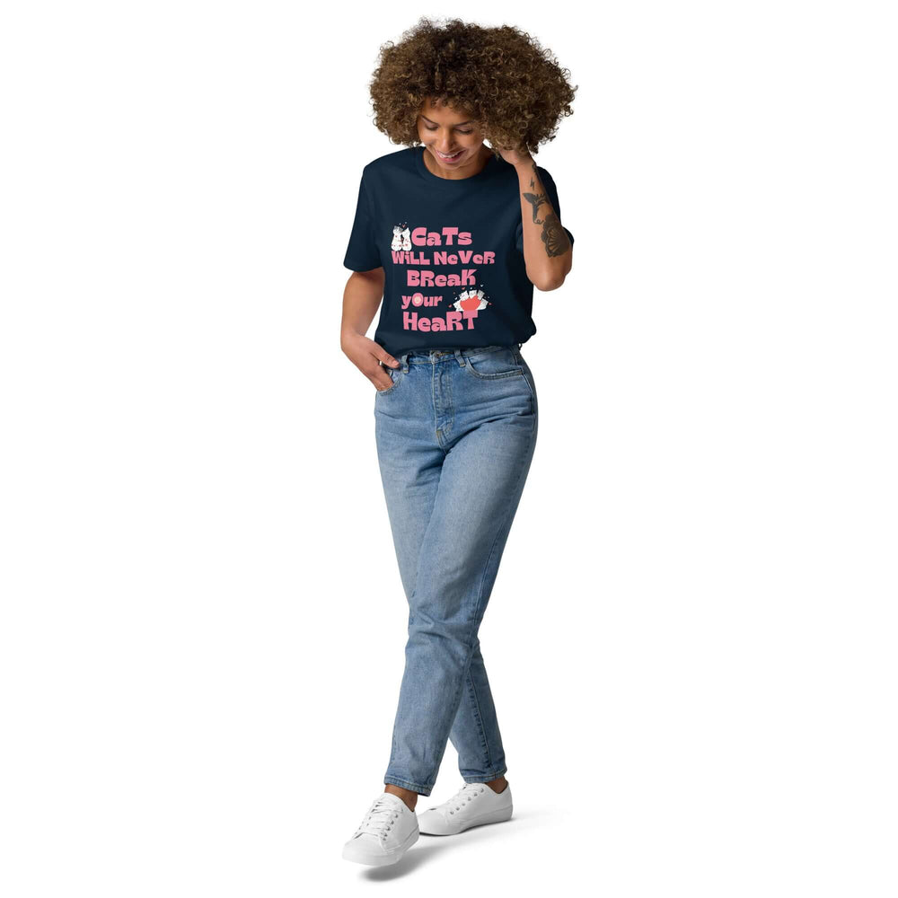 Cats Will Never Break Your Heart Organic Cotton T-shirt, T-shirts, $ 32.50, A Moment Of Now™