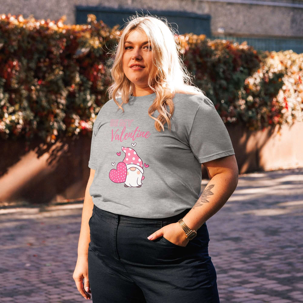 Pink Be My Valentine Gnome Unisex T-shirt, T-shirts, $ 32.50, A Moment Of Now™
