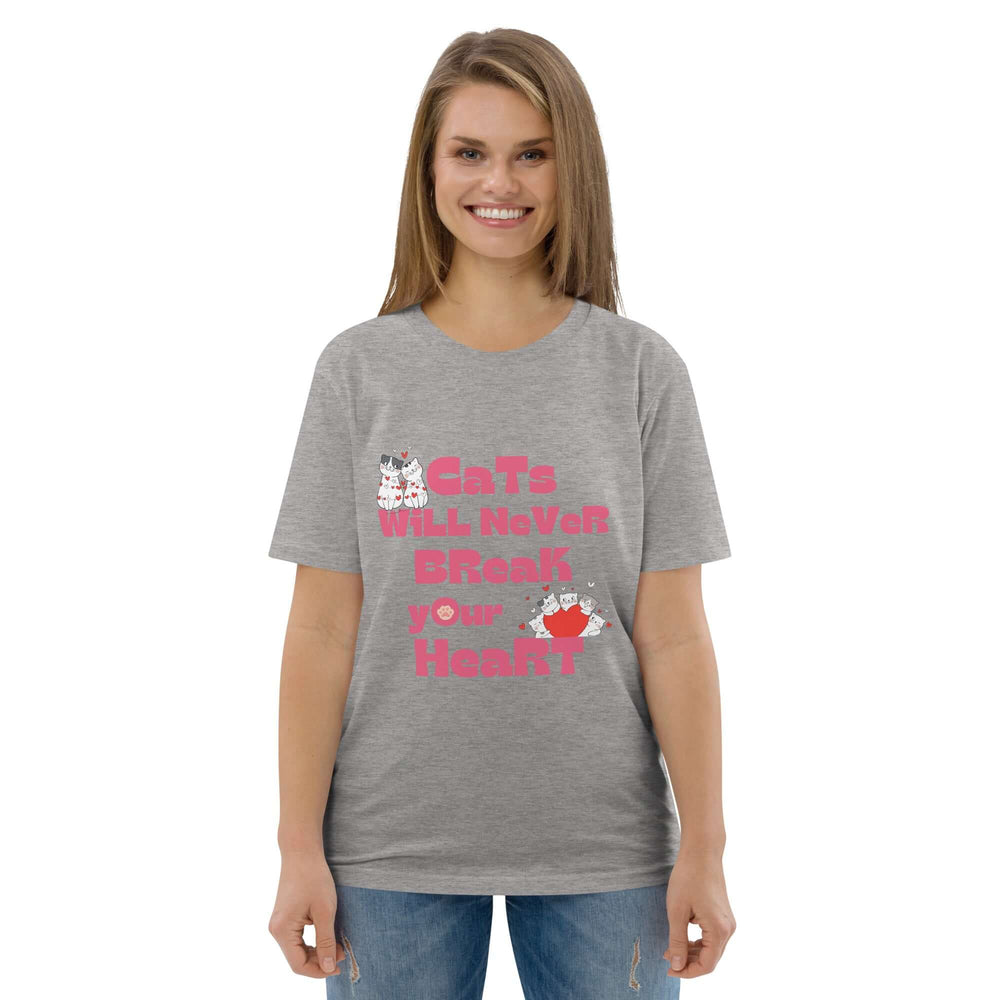 Cats Will Never Break Your Heart Organic Cotton T-shirt, T-shirts, $ 32.50, A Moment Of Now™