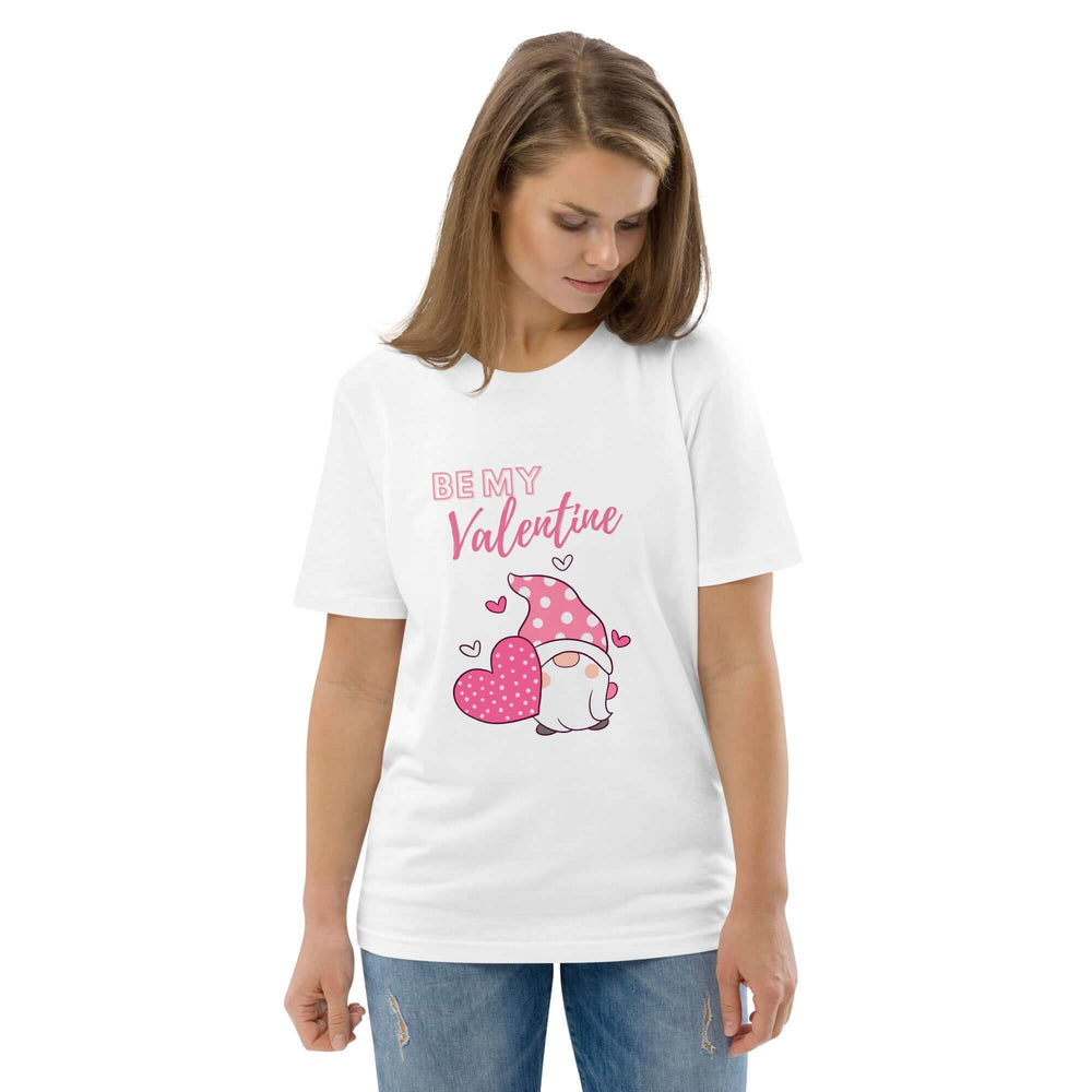 Pink Be My Valentine Gnome Unisex T-shirt, T-shirts, $ 32.50, A Moment Of Now™