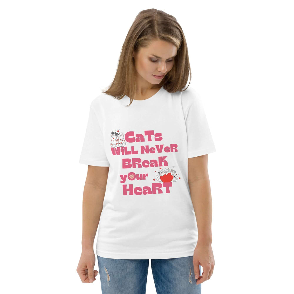 Cats Will Never Break Your Heart Organic Cotton T-shirt, T-shirts, $ 32.50, A Moment Of Now™