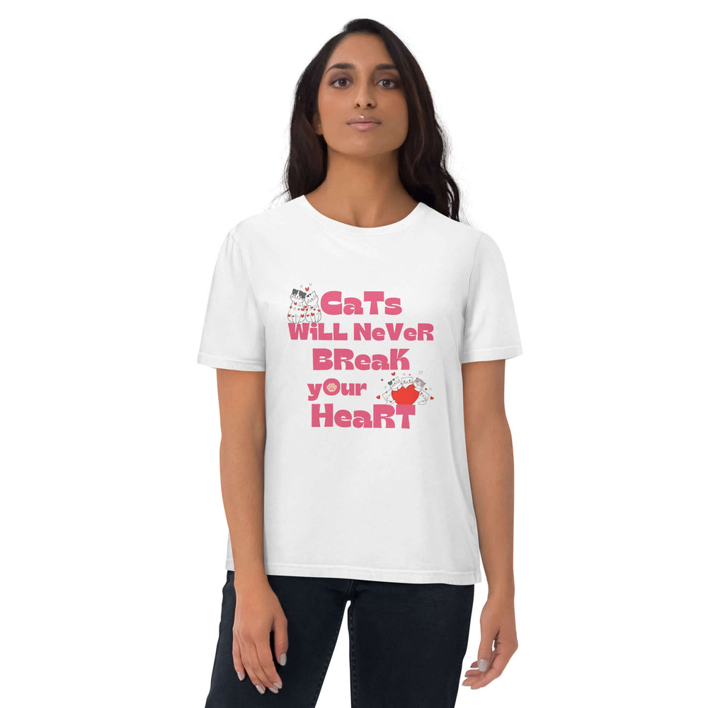 Cats Will Never Break Your Heart Organic Cotton T-shirt, T-shirts, $ 32.50, A Moment Of Now™