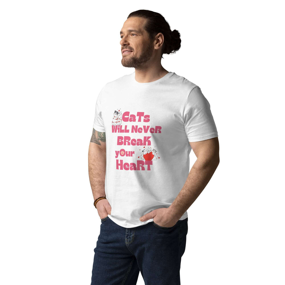 Cats Will Never Break Your Heart Organic Cotton T-shirt, T-shirts, $ 32.50, A Moment Of Now™