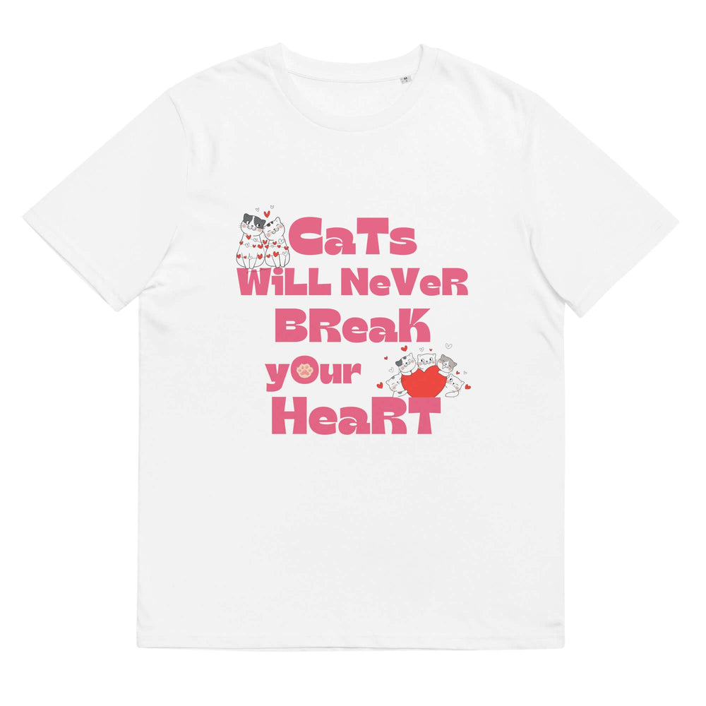 Cats Will Never Break Your Heart Organic Cotton T-shirt, T-shirts, $ 32.50, A Moment Of Now™