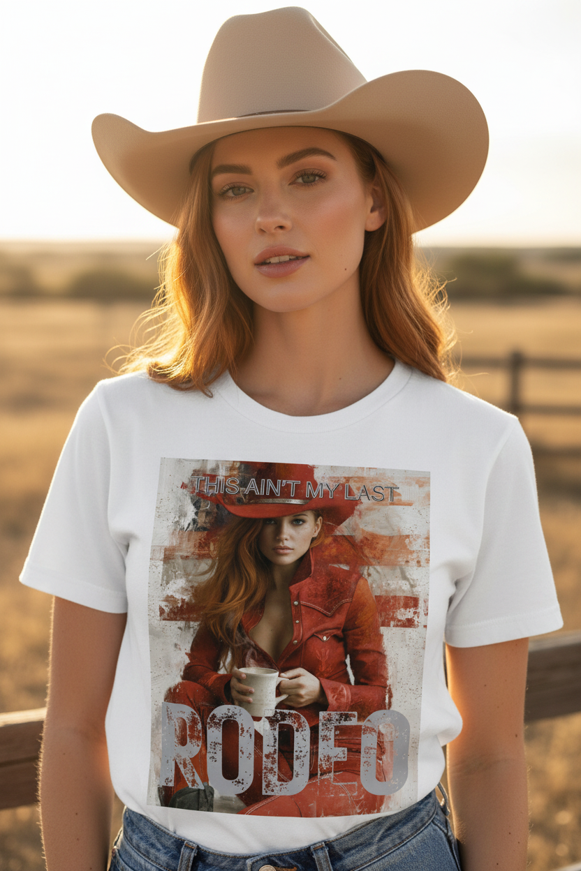 This Ain’t My Last Rodeo – Organic Cotton Cowgirl Tee