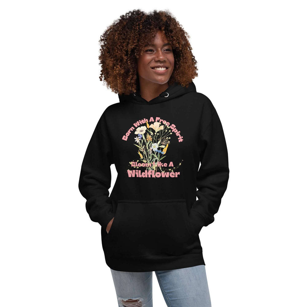 Free Spirit Wildflower Graphic Hoodie | Unisex Style, Hoodies, $ 50.00, A Moment Of Now™