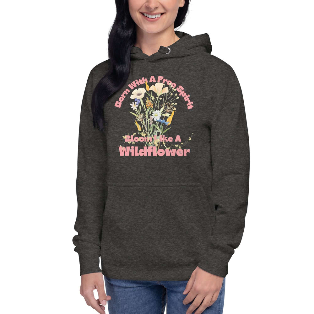 Free Spirit Wildflower Graphic Hoodie | Unisex Style, Hoodies, $ 50.00, A Moment Of Now™