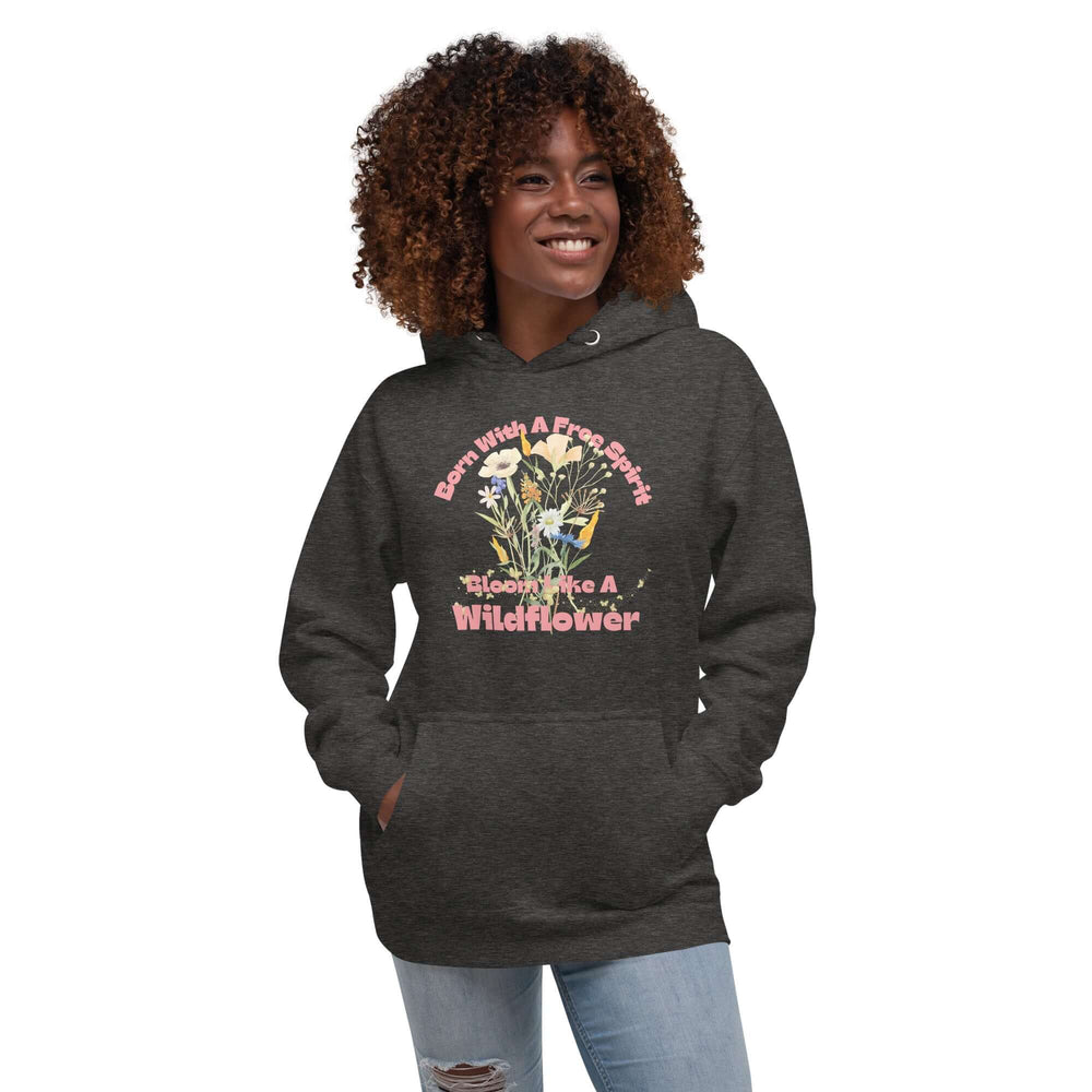 Free Spirit Wildflower Graphic Hoodie | Unisex Style, Hoodies, $ 50.00, A Moment Of Now™