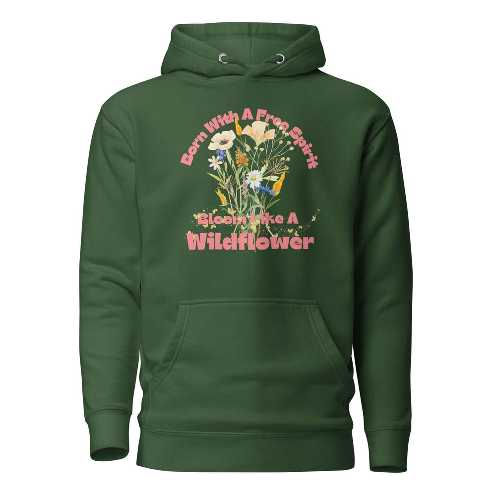 Free Spirit Wildflower Graphic Hoodie | Unisex Style, Hoodies, $ 50.00, A Moment Of Now™