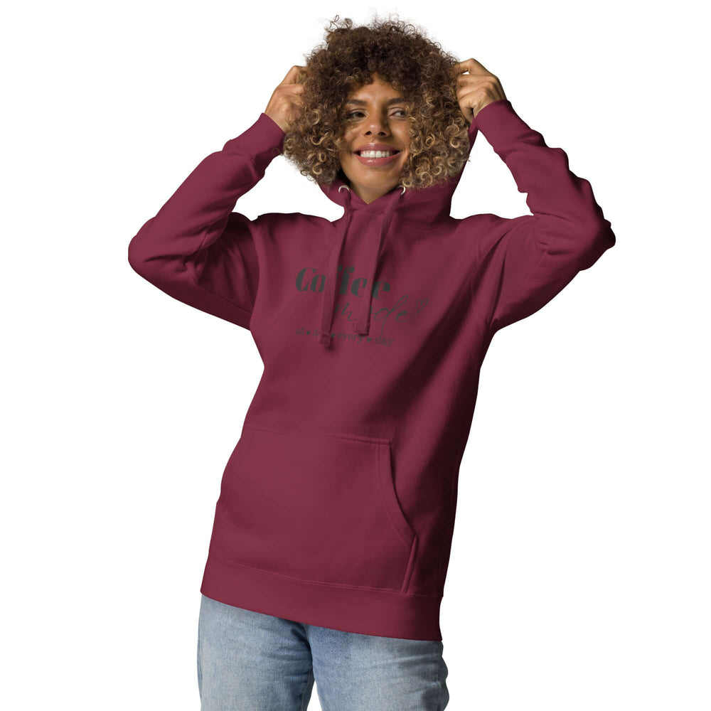 Coffee Mode All Day Every Day Unisex Hoodie, Hoodies, $ 63.00, A Moment Of Now™