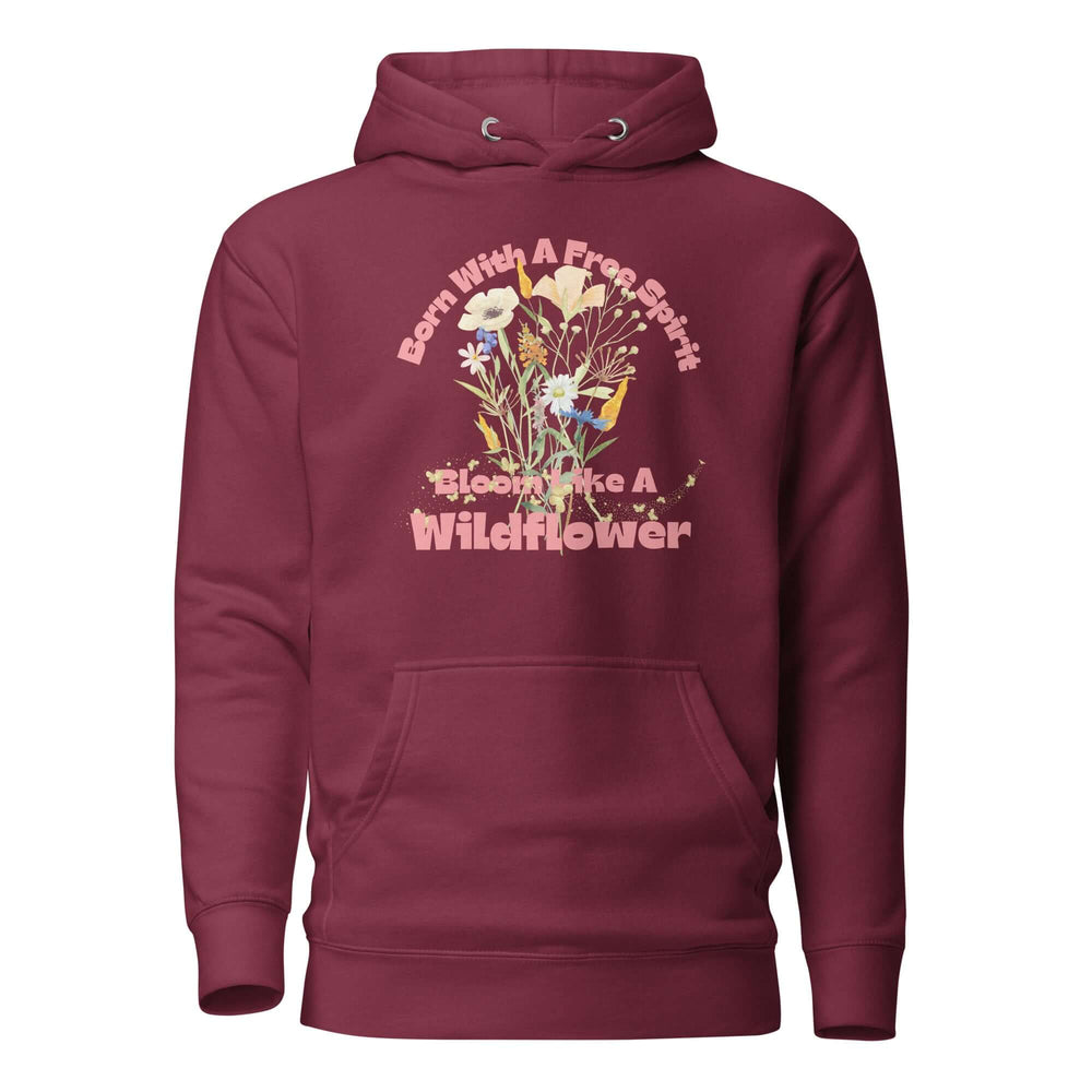 Free Spirit Wildflower Graphic Hoodie | Unisex Style, Hoodies, $ 50.00, A Moment Of Now™