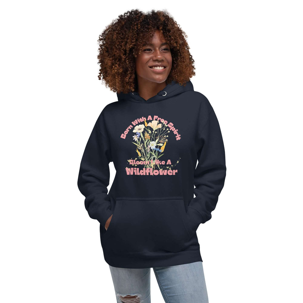Free Spirit Wildflower Graphic Hoodie | Unisex Style, Hoodies, $ 50.00, A Moment Of Now™