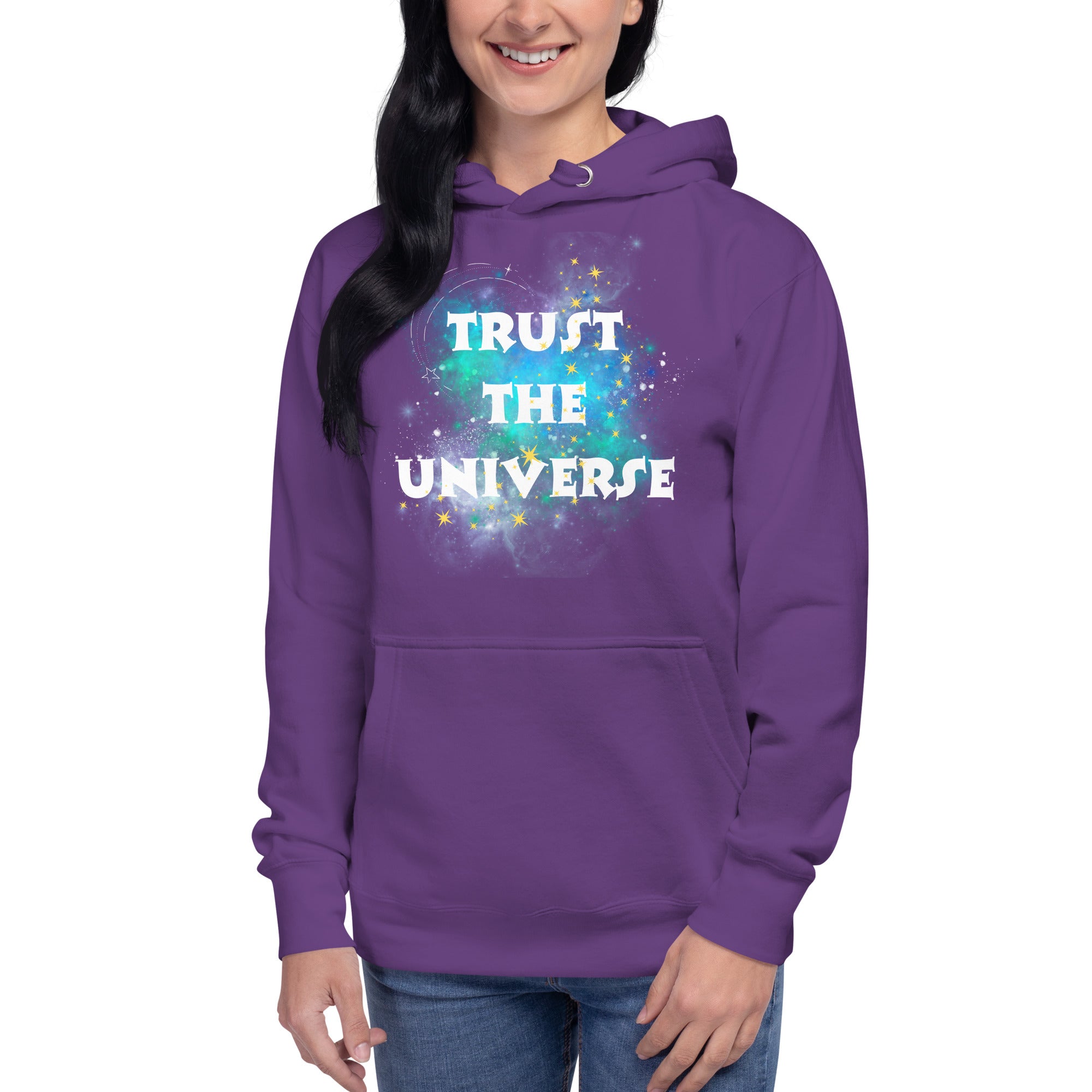 Shop Trust The Universe Synchronicity Inspirational Quote Hoodie, Hoodies, USA Boutique