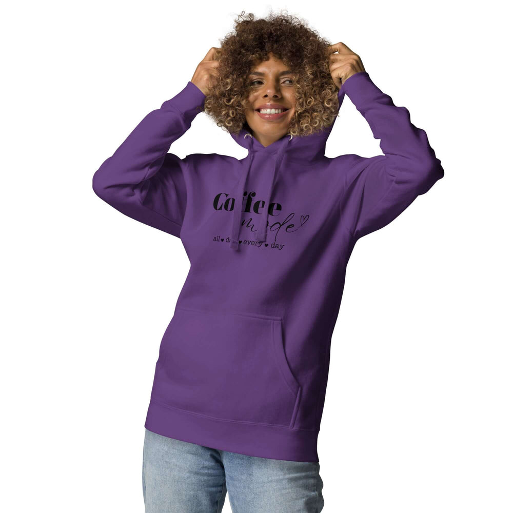 Coffee Mode All Day Every Day Unisex Hoodie, Hoodies, $ 63.00, A Moment Of Now™