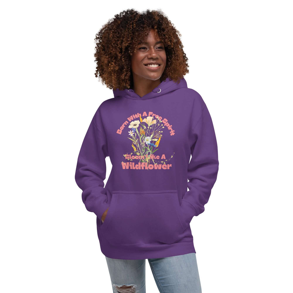 Free Spirit Wildflower Graphic Hoodie | Unisex Style, Hoodies, $ 50.00, A Moment Of Now™