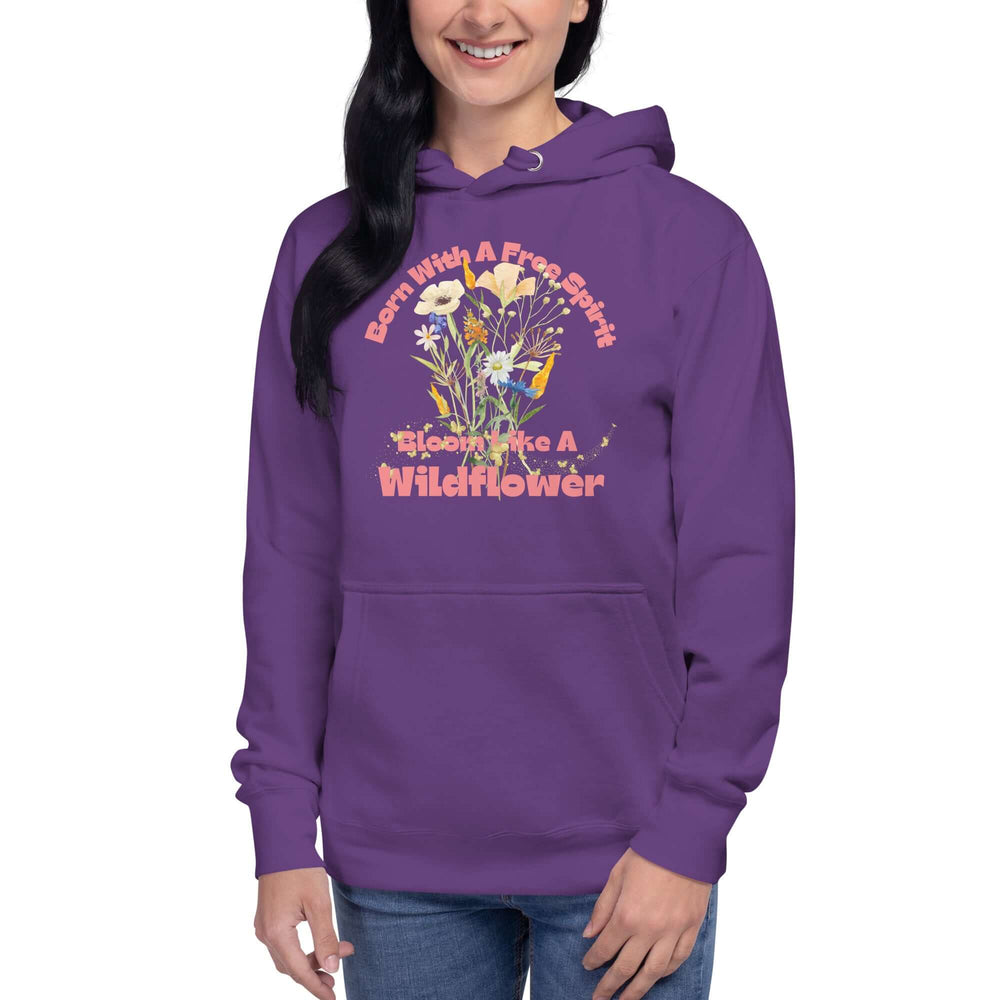 Free Spirit Wildflower Graphic Hoodie | Unisex Style, Hoodies, $ 50.00, A Moment Of Now™