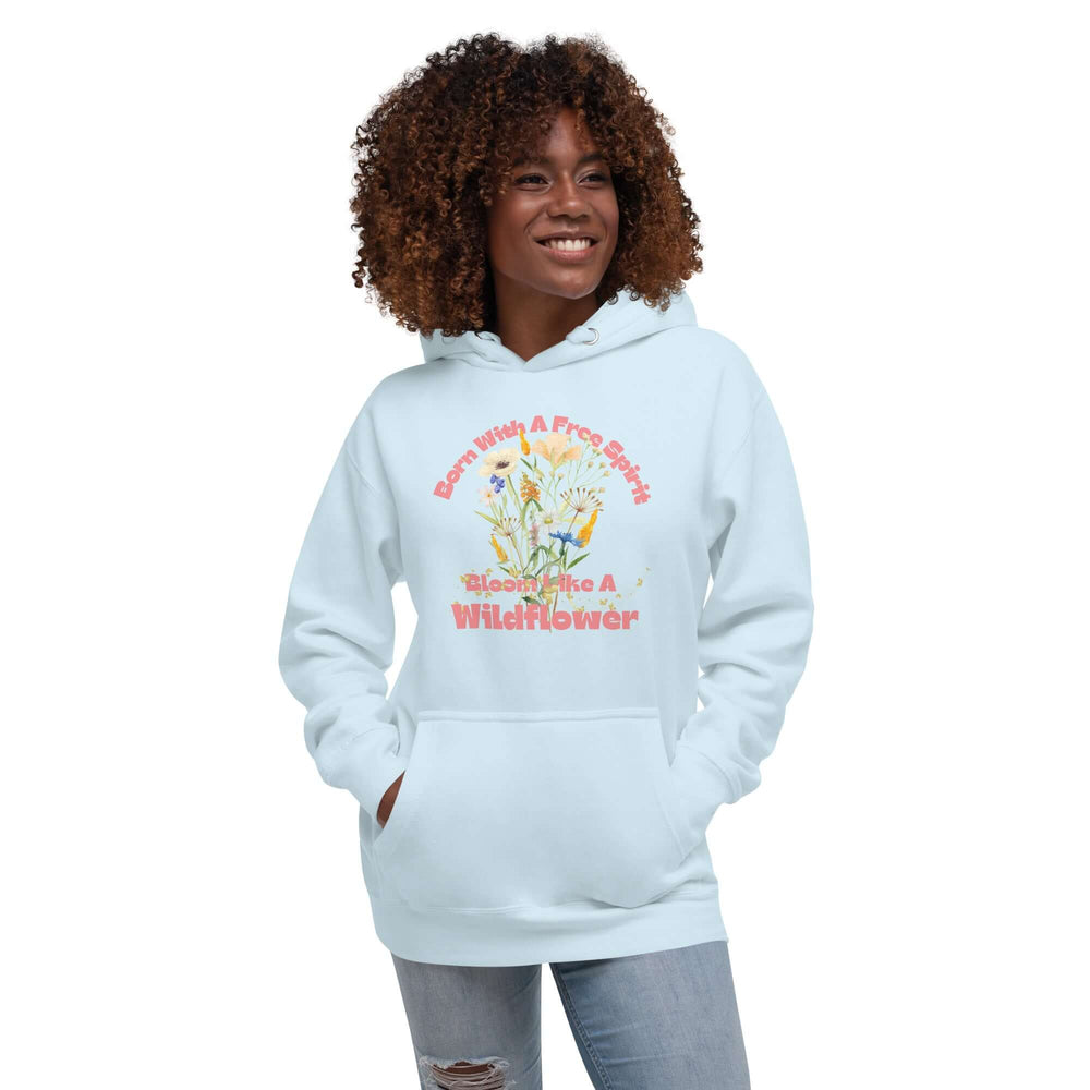 Free Spirit Wildflower Graphic Hoodie | Unisex Style, Hoodies, $ 50.00, A Moment Of Now™