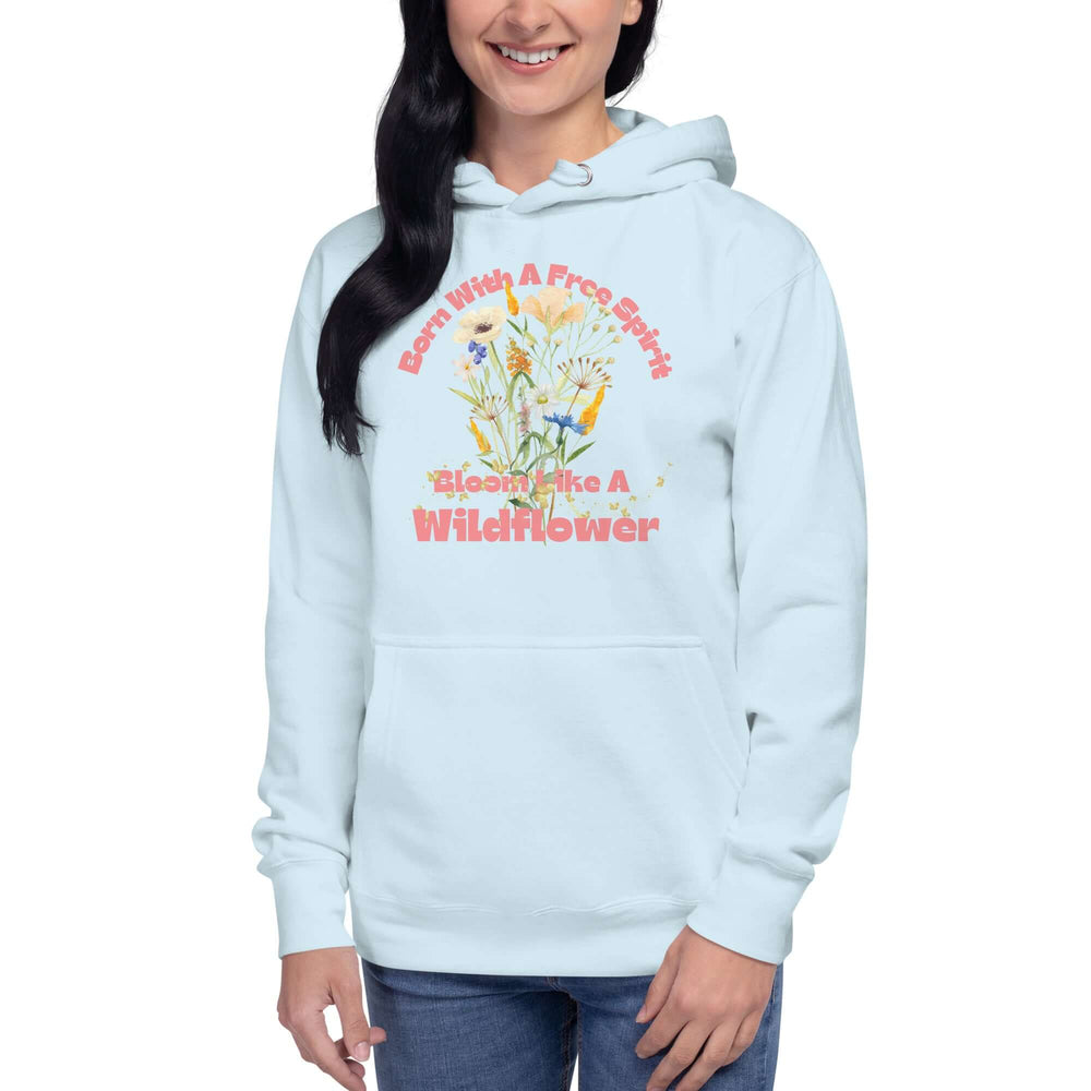 Free Spirit Wildflower Graphic Hoodie | Unisex Style, Hoodies, $ 50.00, A Moment Of Now™
