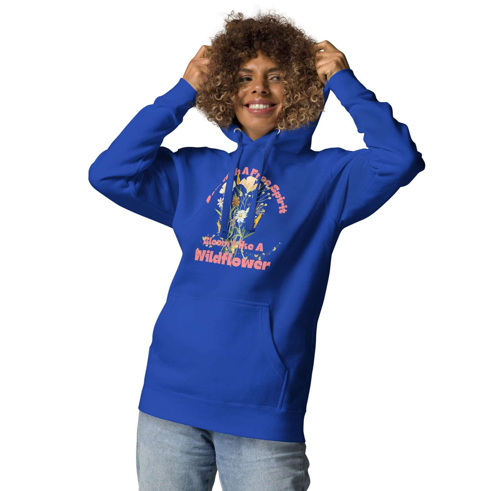 Free Spirit Wildflower Graphic Hoodie | Unisex Style, Hoodies, $ 50.00, A Moment Of Now™