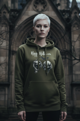 Skull & Jack O'Lantern Hoodie | Spooky Gothic Halloween Sweatshirt